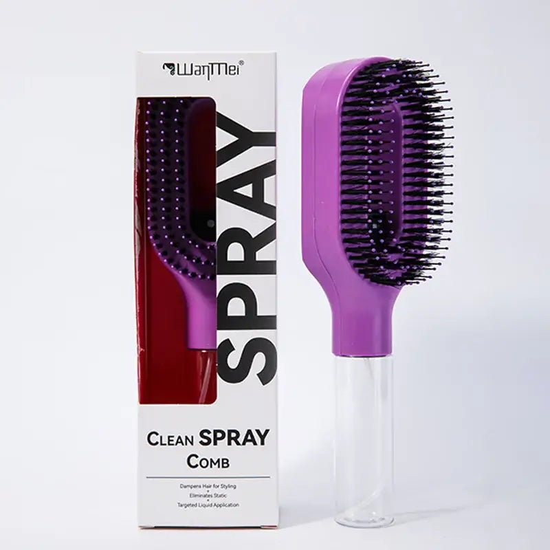 The VelloFinds™ HydraMist 2-in-1 Detangling Brush