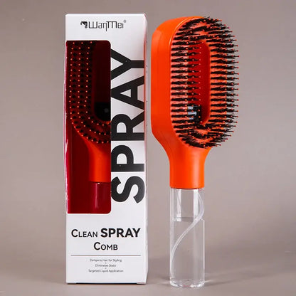 The VelloFinds™ HydraMist 2-in-1 Detangling Brush
